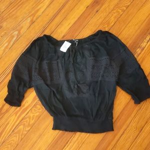NWT Marineblu Boho Crop Top